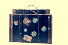 Suitcase With Stickers