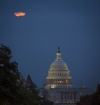 Supermoon Over U.S. Capitol