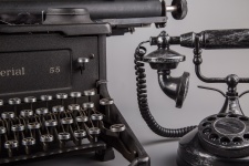 Typewriter And Phone