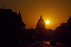 U.S. Capitol Dome Silhouette