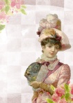Victorian Lady Vintage Collage