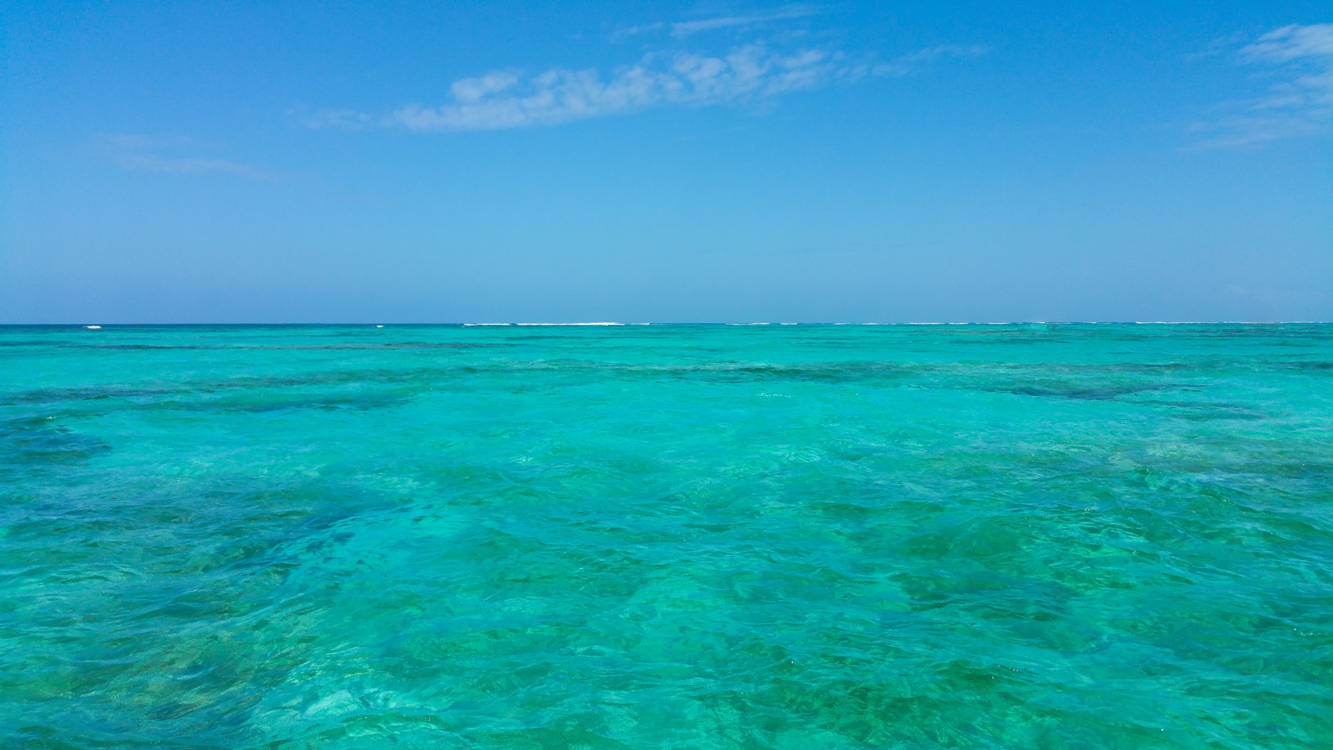 Caribbean Sea And Blue Sky