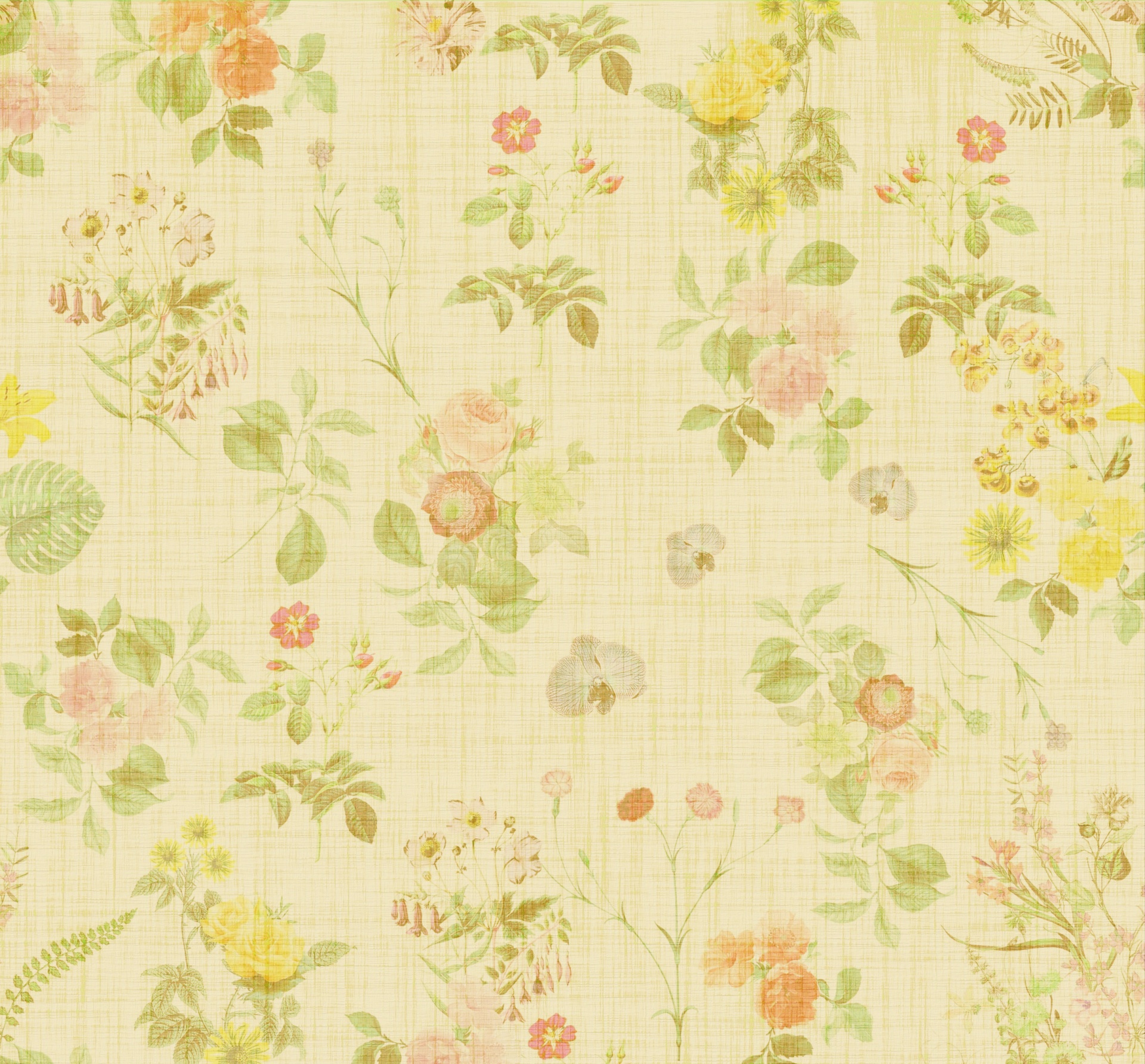 Floral Wallpaper Vintage Background