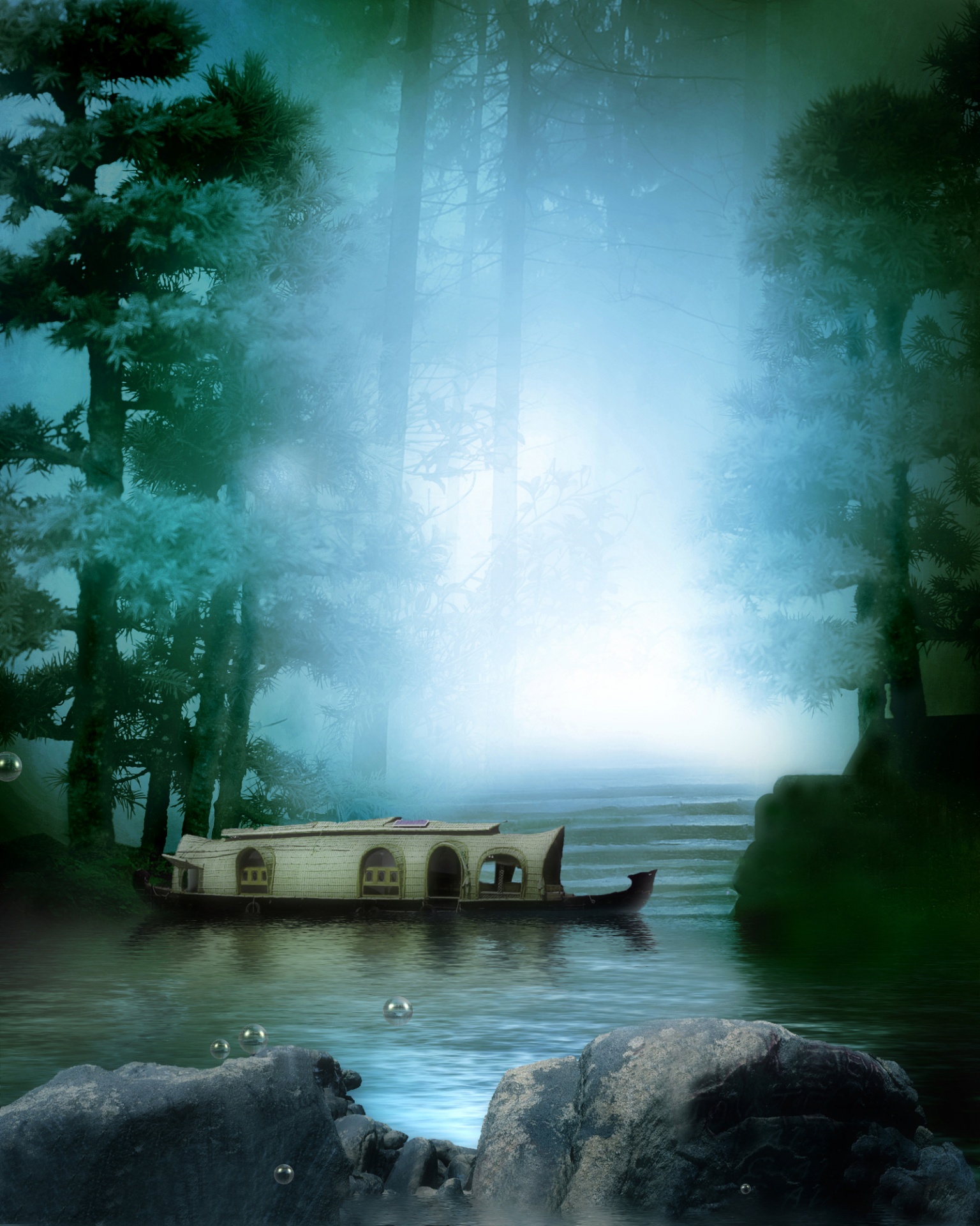Forest fantasy background