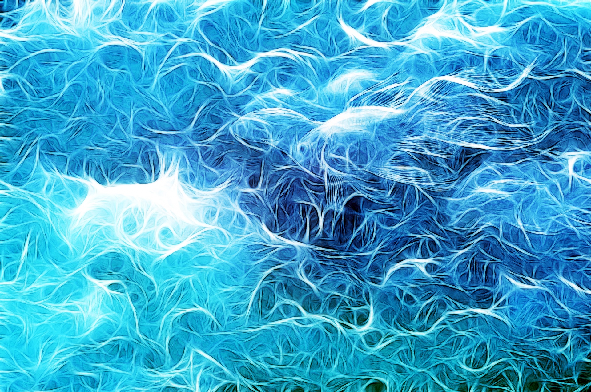 Fractal occean waves artistic background