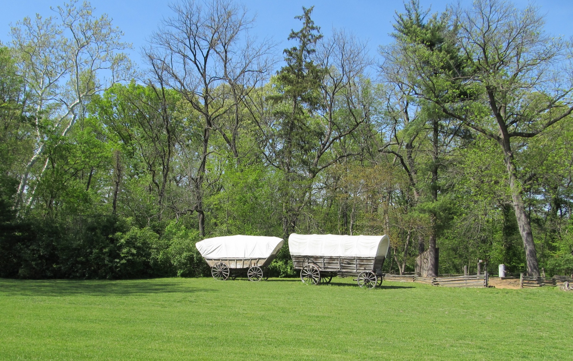 Historical Old Covered Wagons