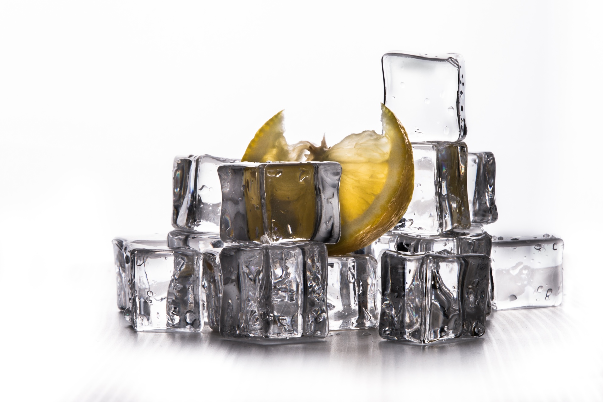 Ice Cubes And Lemon