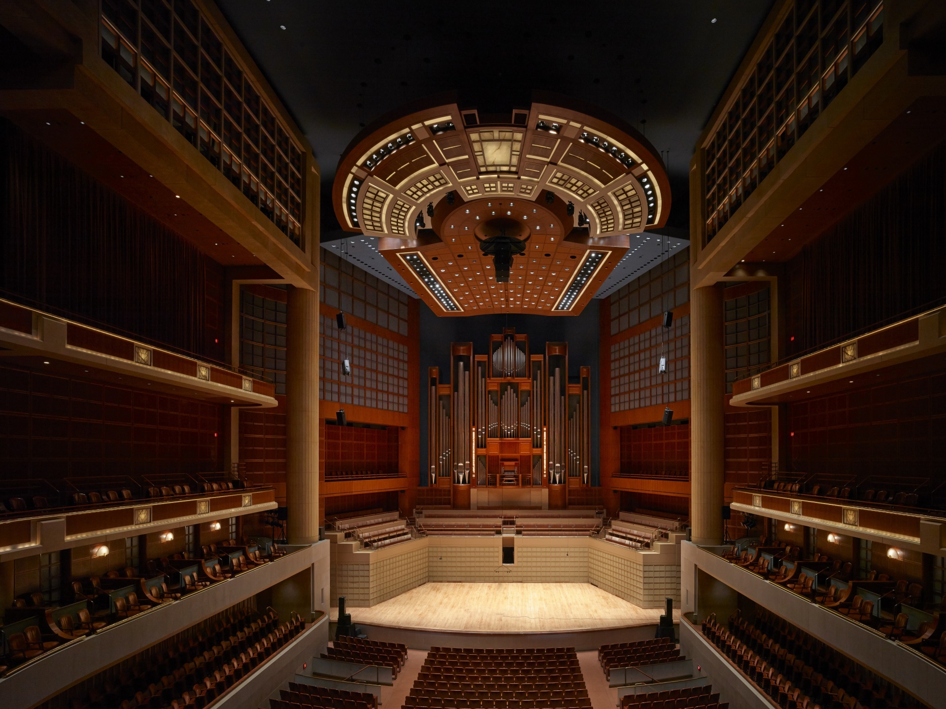 Myerson Symphony Hall Auditiorium in the Arts District of Dallas, Texas USA