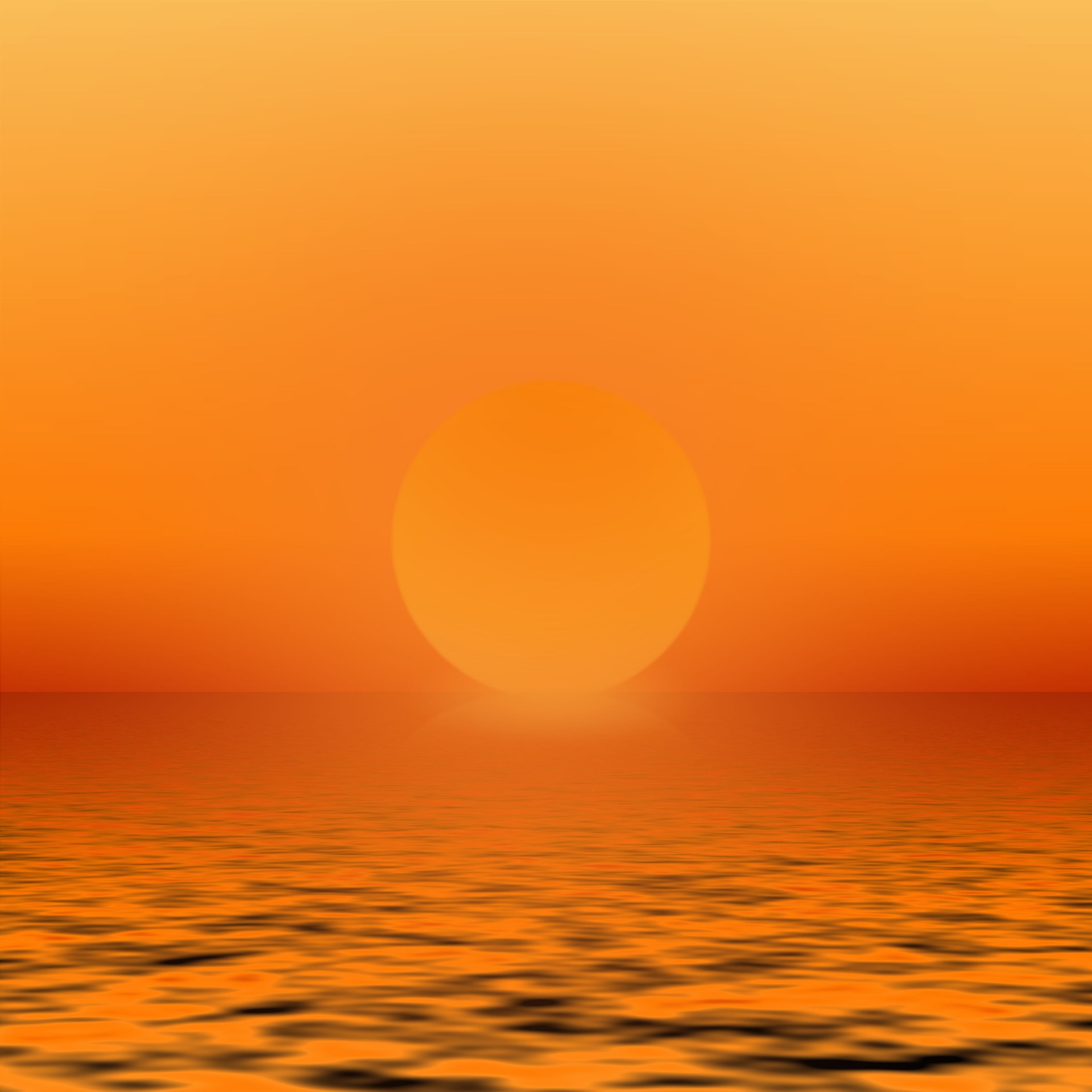 Sunrise In Sea