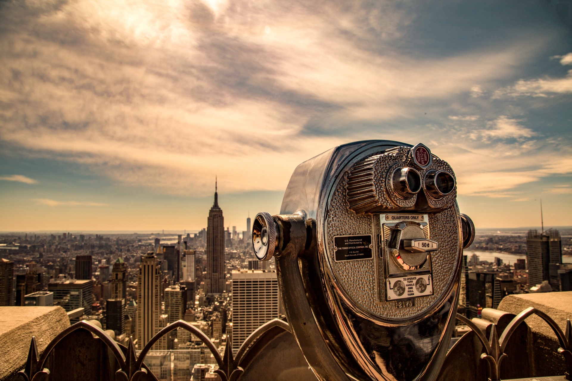 Tourist binoculars, New York