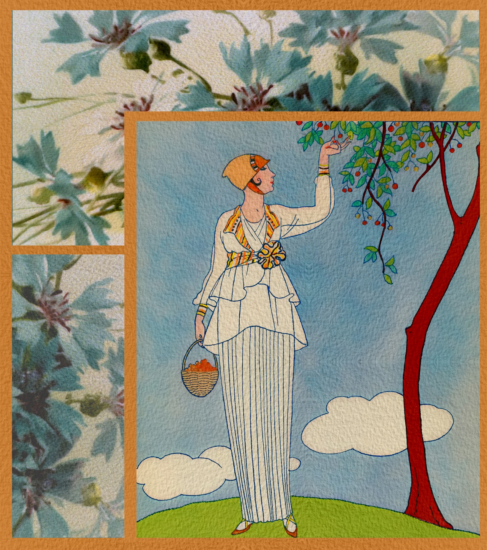Vintage Lady Illustration Collage