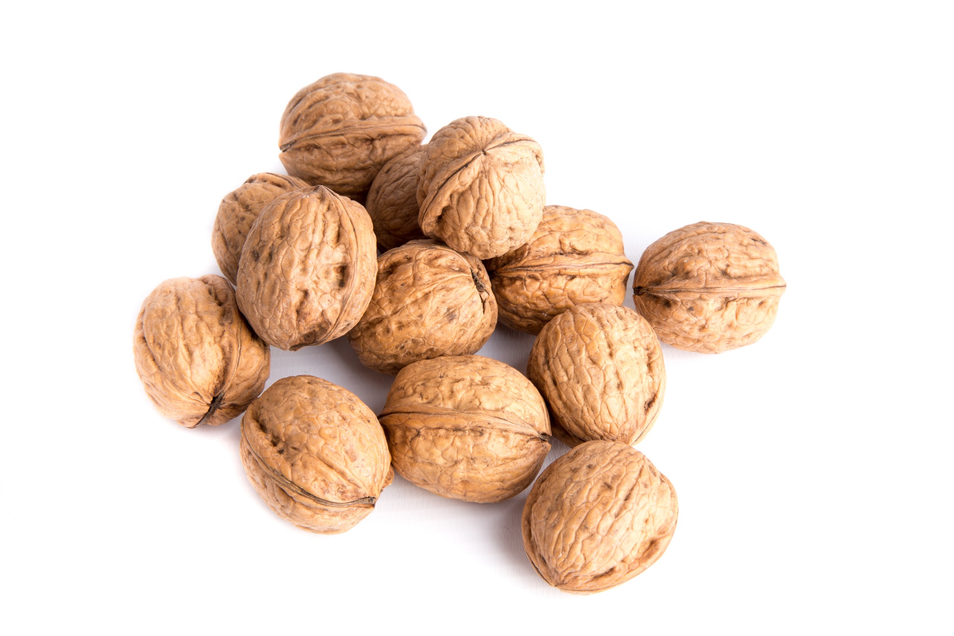 Walnuts Isolated on the white background