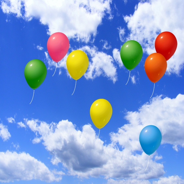 Zwevende ballonnen Gratis Stock Foto - Public Domain Pictures