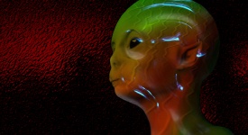 Alien Inside Jelly Cocoon