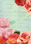 Background Scrapbook Romantic Rose