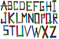 Colorful Alphabet Background