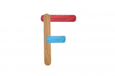 Colorful Letter F