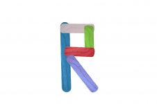Colorful Letter R