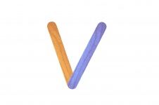 Colorful Letter V