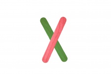 Colorful Letter X