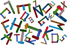 Colorful Letters Background