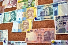 Different National Money Banknotes