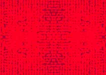 Glowing Red Pixel Pattern