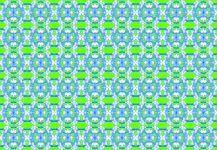 Green And Blue Flower Pattern