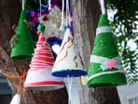 Handmade Christmas Tree Mobiles