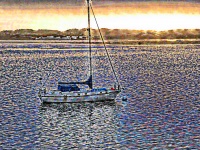 Impressionist Sail Boat