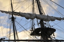 Masts Of Old Sailing Ship