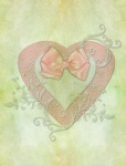Vintage Heart And Bow