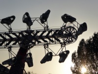 Zipper Ride Silhouetted