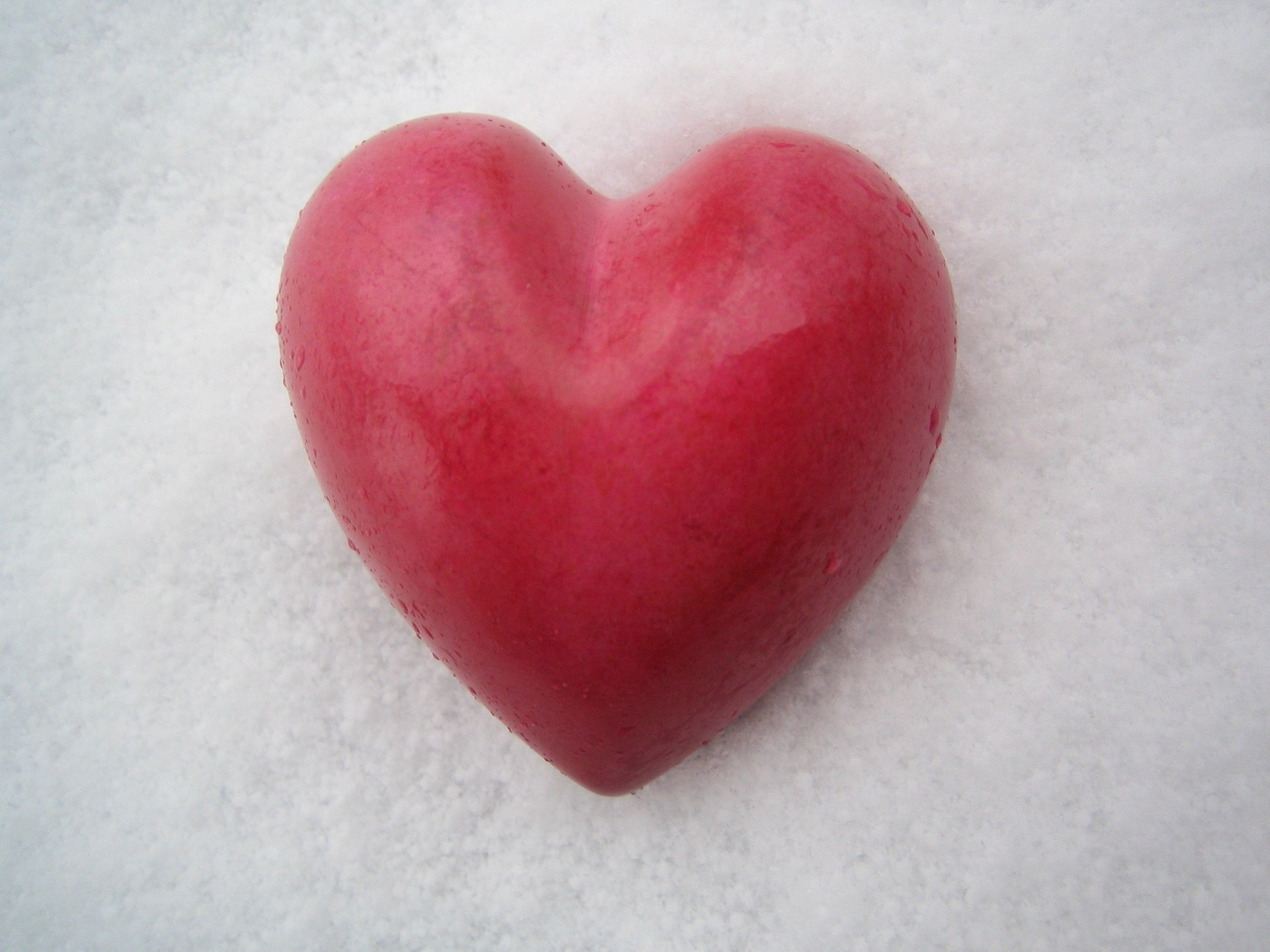 Candy Heart In The Snow