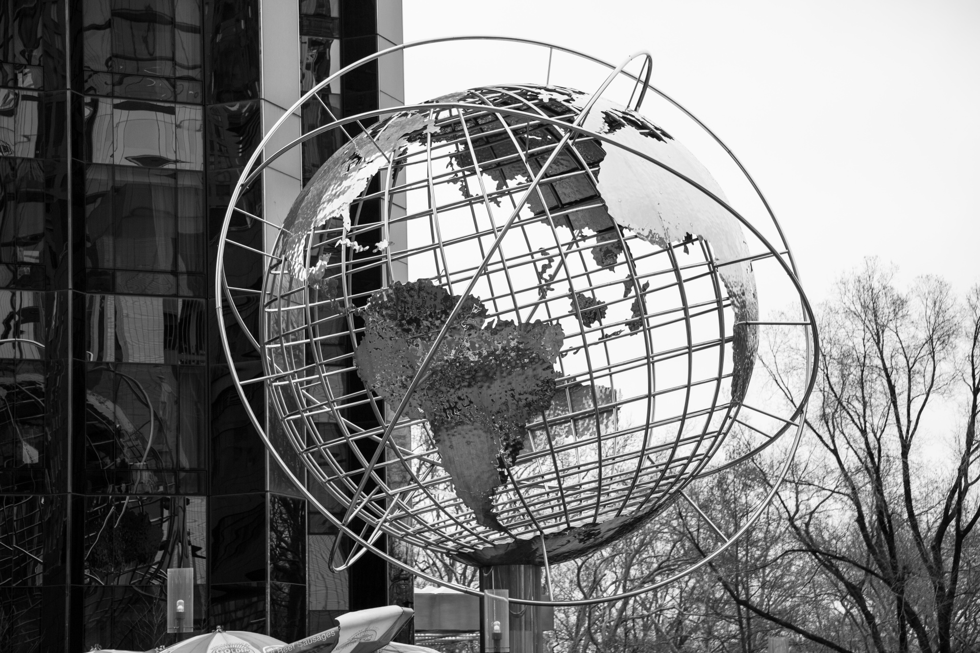 Columbus Circle Globe In Manhattan