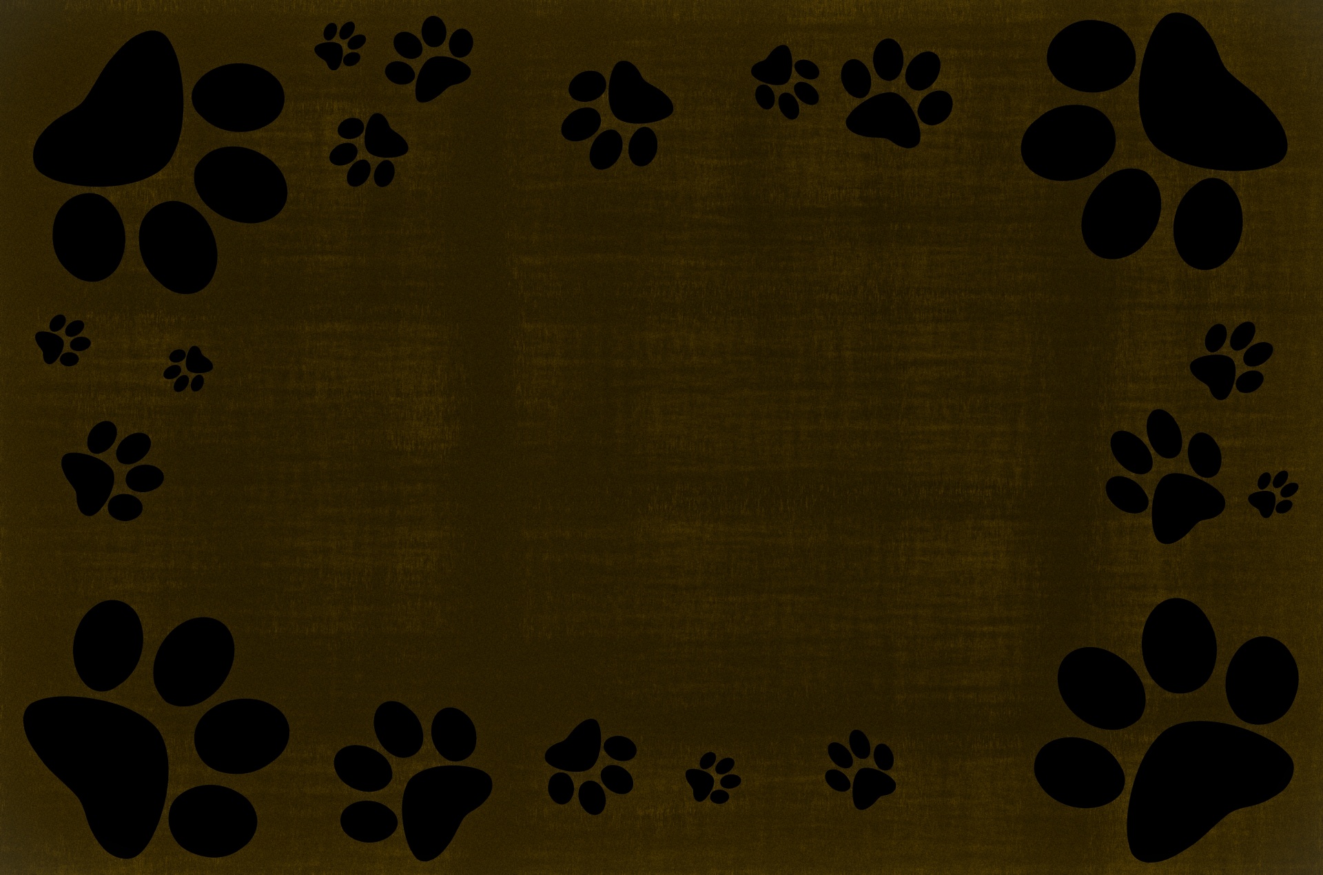 Dog paw prints seamless background and pattern