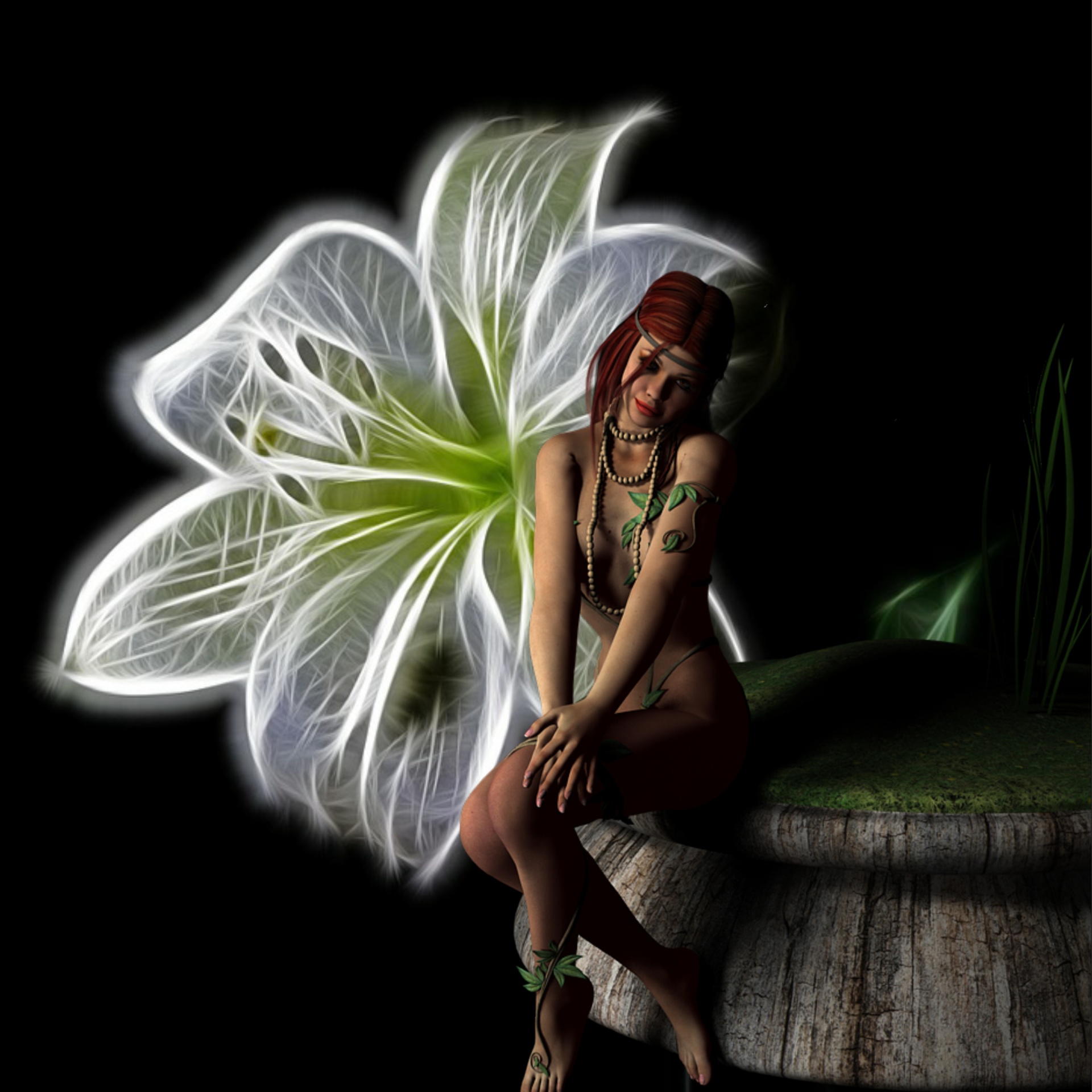 Fantasy Fairy Luminous Flower