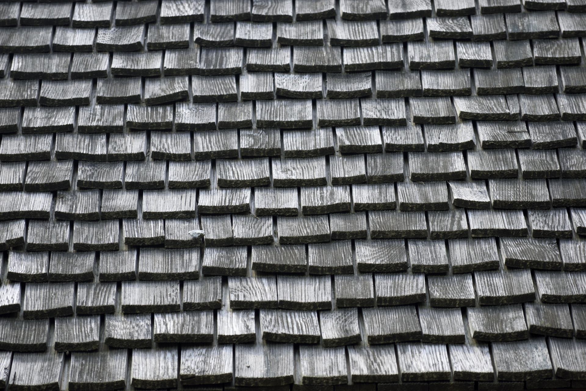Vintage wood tile roof background