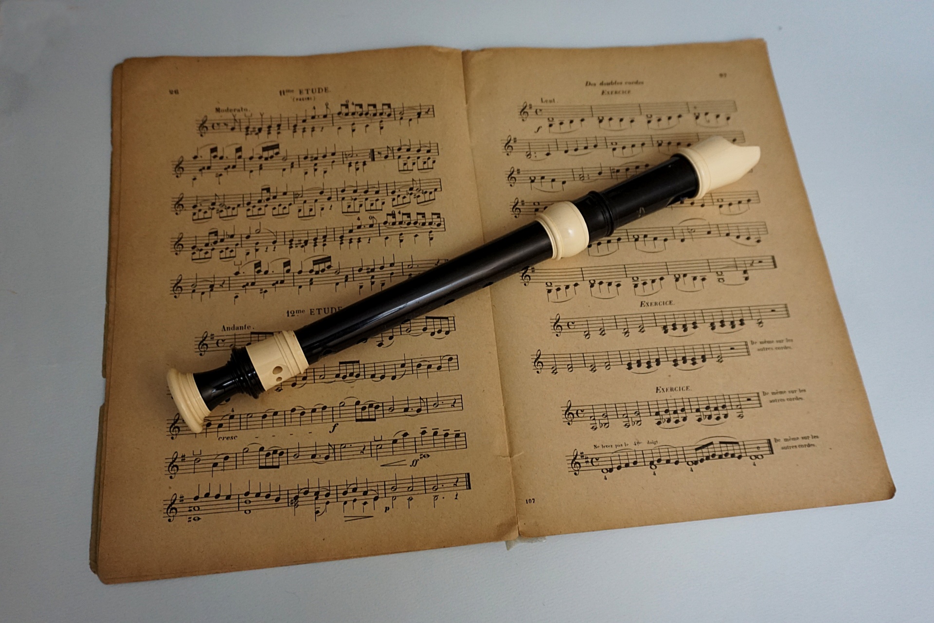 Sheet Music And Flute