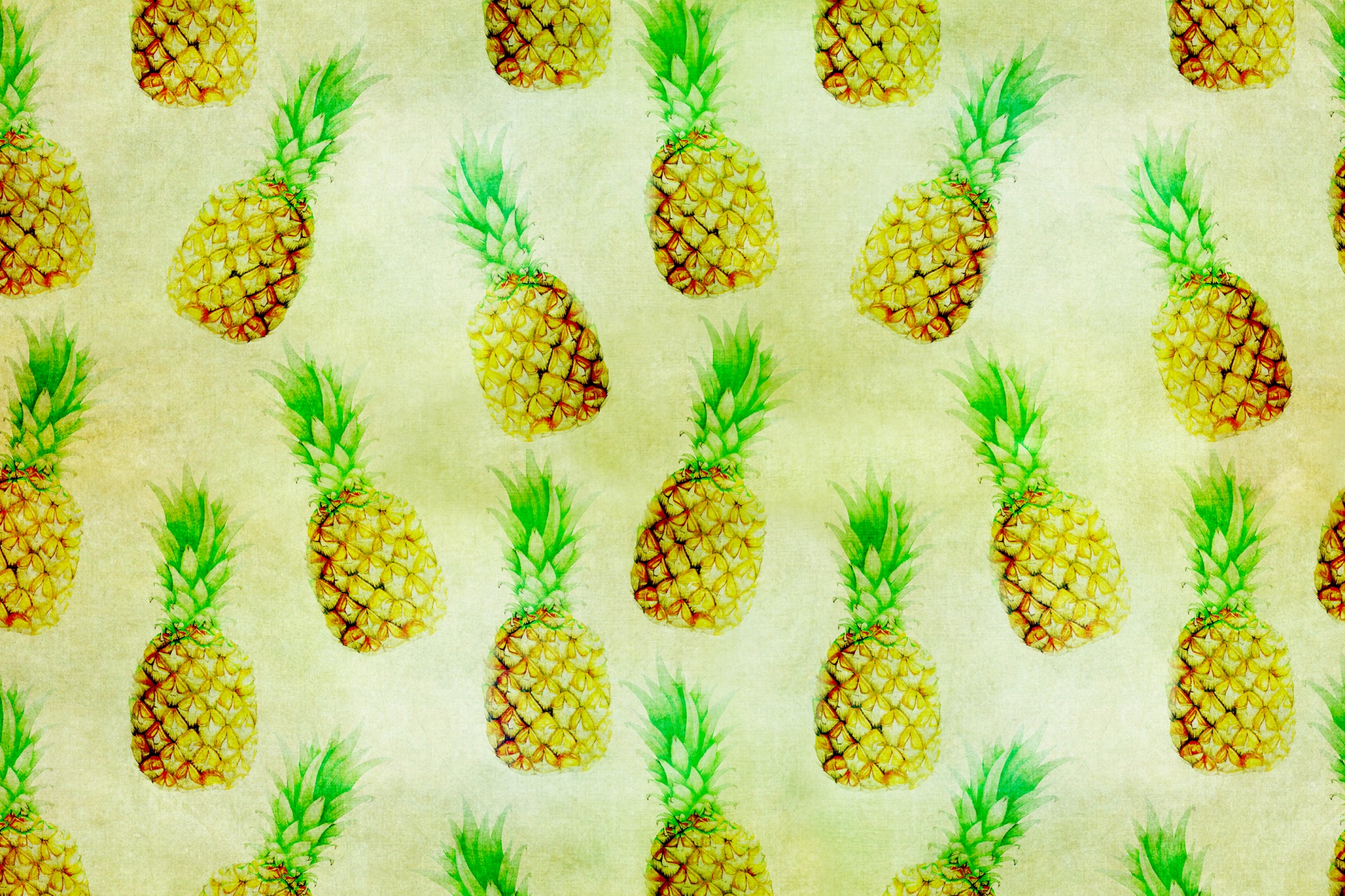Pineapple Wallpaper Vintage