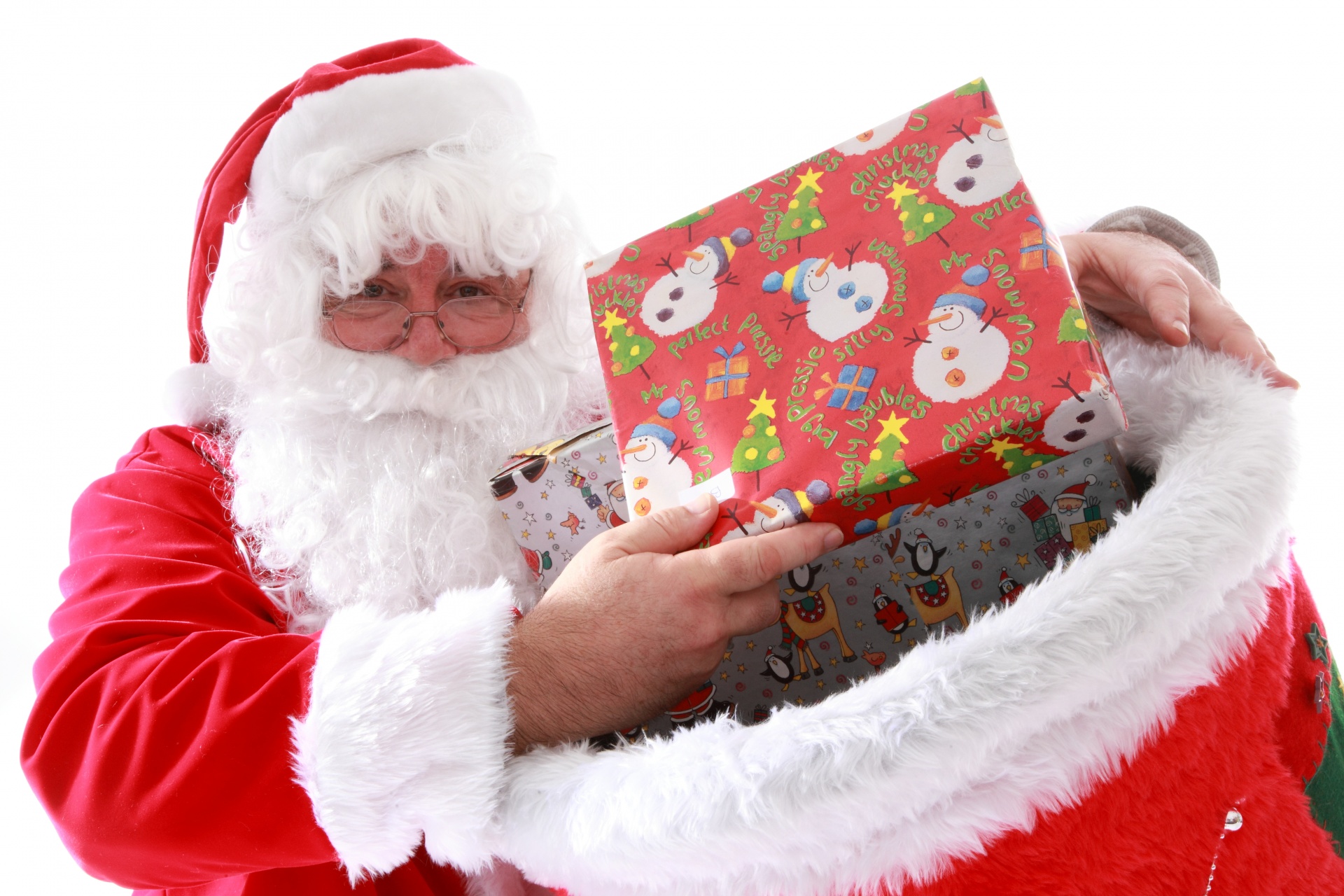 Santa With Christmas Presents Free Stock Photo Public Domain Pictures
