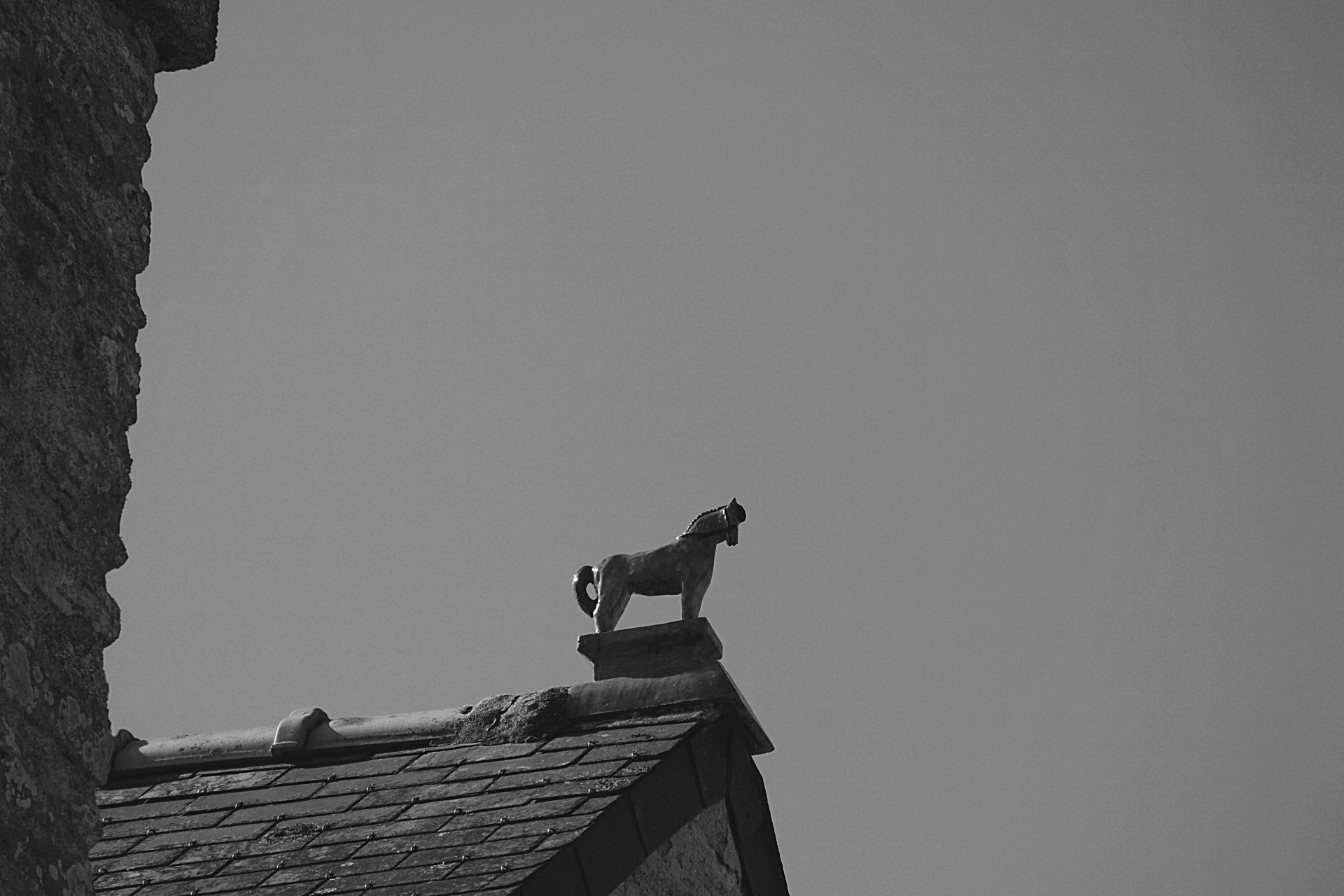 Statue On Rooftops