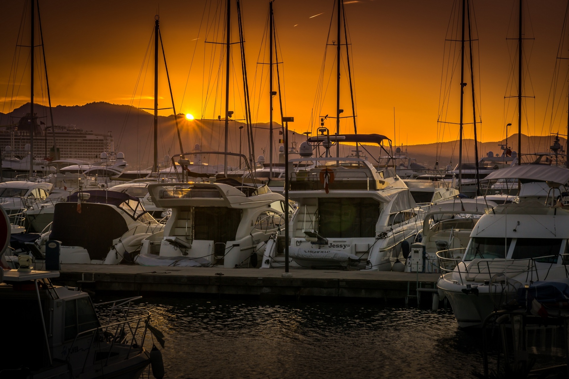 Sunset At The Marina