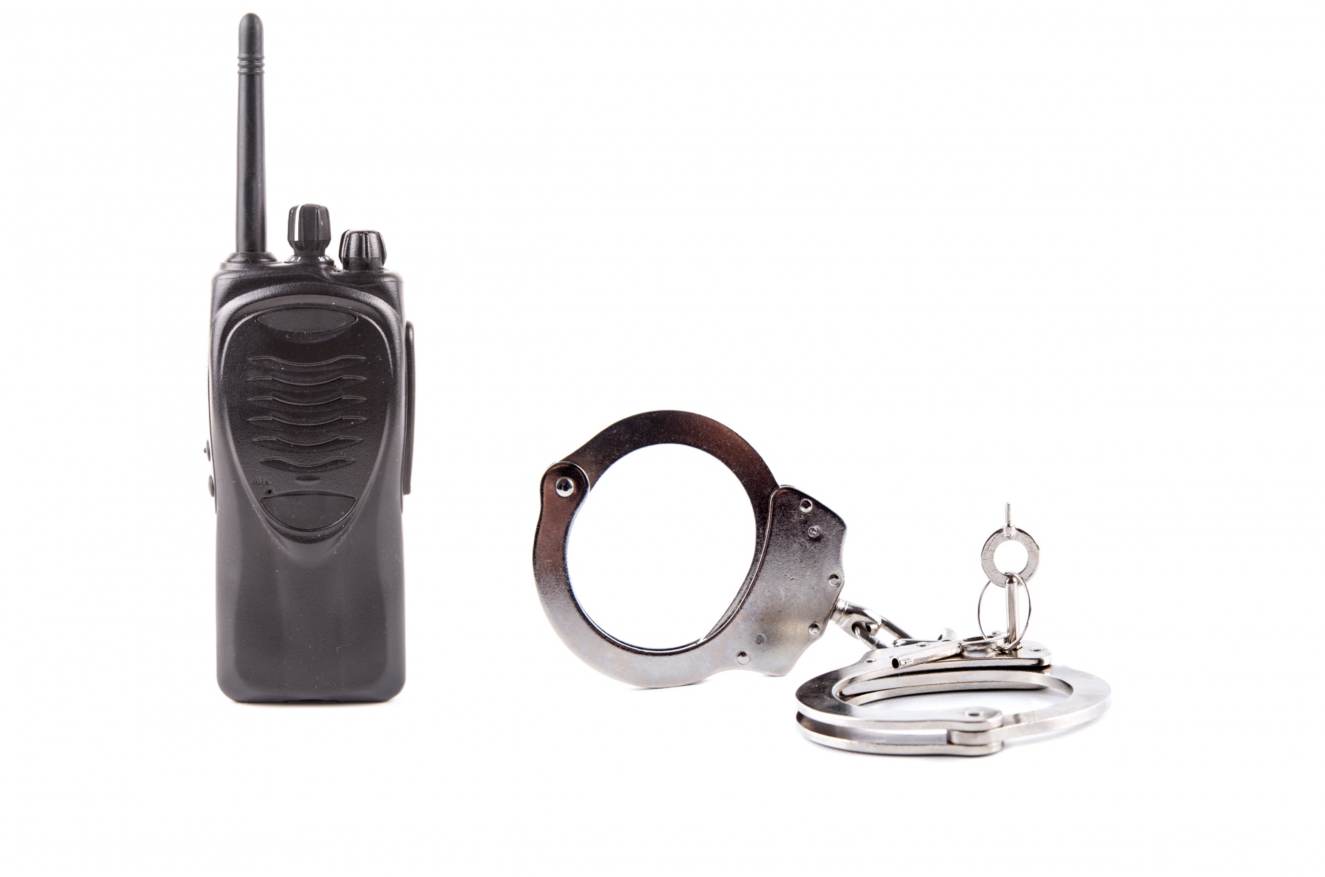 Walkie-talkie And Handcuffs