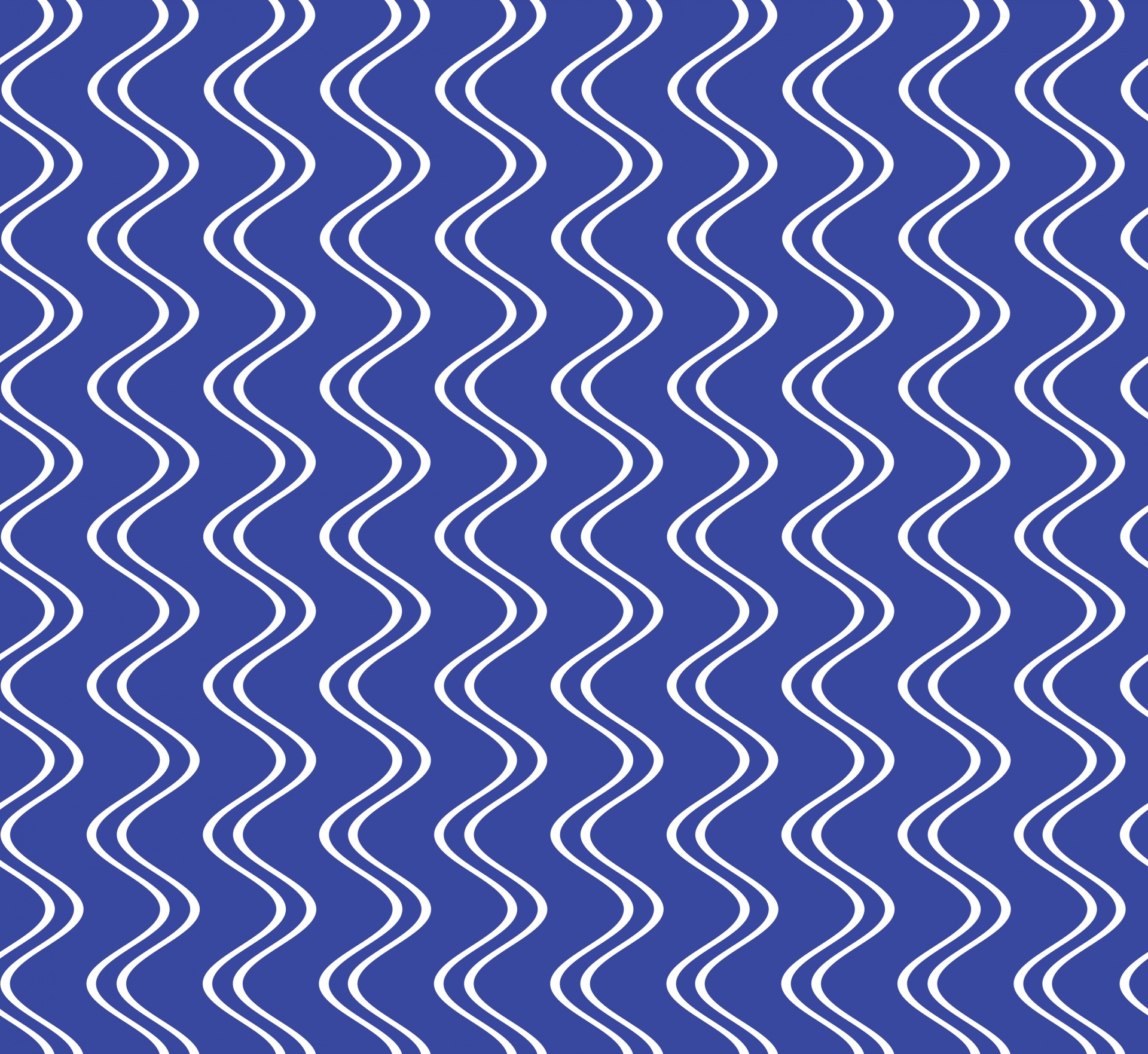 Wavy Lines Blue Wallpaper