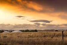 Aussie Wheatbelt Country Sunset