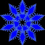 Blue Snowflake II