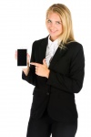 Business Woman And The Phone