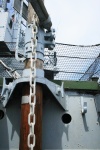 Chain On Deck Of Naval Cruiser