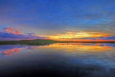 Colorful Clouds Over The Everglades